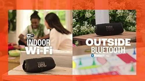 JBL Charge 5 Wi-Fi nešiojama kolonėlė, Juoda
