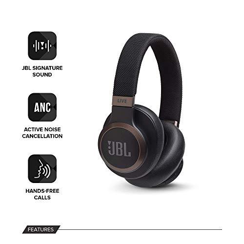 JBL Belaidės triukšmą slopinančios ausinės Live 650BTNC (Juodos) su  mikrofonu | Varle.lt