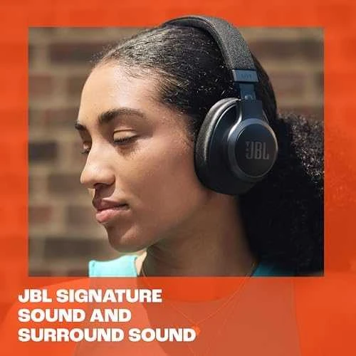 JBL Live 670NC belaidės ausinės, Juodos spalvos