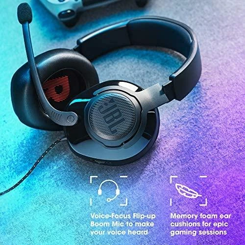 Žaidimų ausinės JBL Quantum 200, Juodos