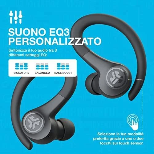 Ausinės JLab Audio Go Air Sport, Grafito spalvos