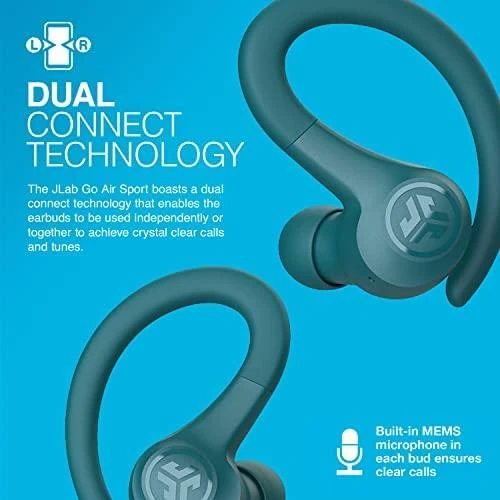 Jlab Go Air Sport ausinės: Dual Connect technologija