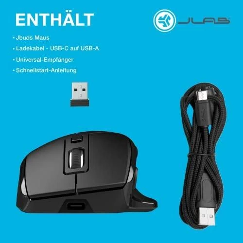 Pelė JLab Audio Jbuds (IEUMJBMOUSERBLK124)