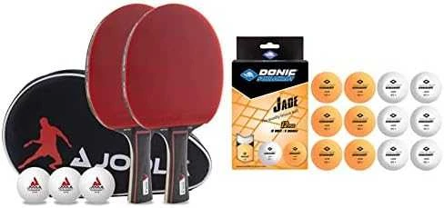 JOOLA DUO PRO stalo teniso rinkinys 2 raketės + 3 stalo teniso kamuoliukai + laikymo dėklas