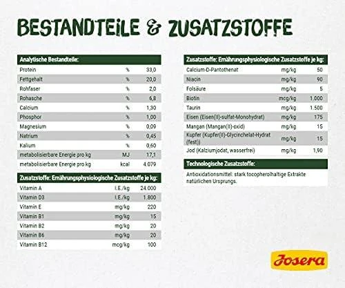 Josera Naturecat sausas begrūdis maistas suaugusioms jautrioms maistui katėms 2kg