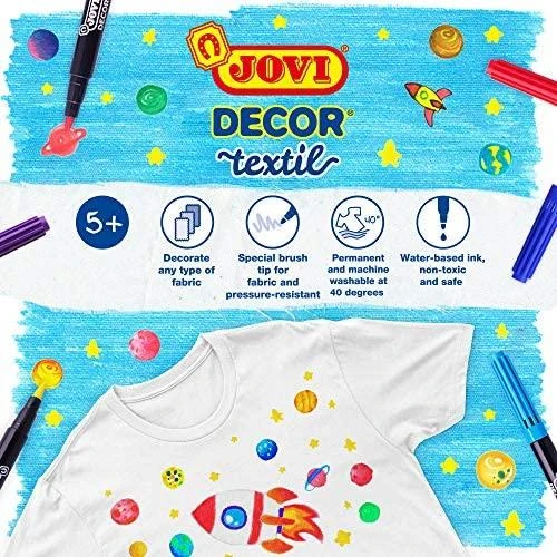 Flomasteriai JOVI Textil, 48 vnt.