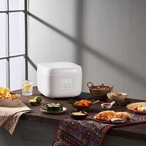 Virtuvinis kombainas JOYAMI išmanusis ryžių virimo aparatas 300 W, 3,5 puodelio, baltas JFB01M-EU