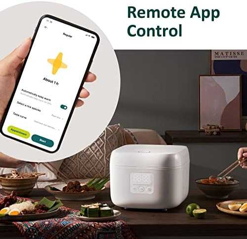 Virtuvinis kombainas JOYAMI išmanusis ryžių virimo aparatas 300 W, 3,5 puodelio, baltas JFB01M-EU