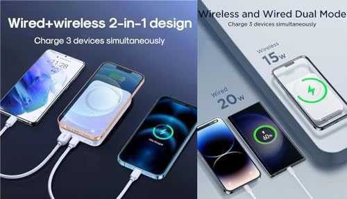 Mini Wireless PowerBank 20W 10000mAh Joyroom JR-W020 (balta)
