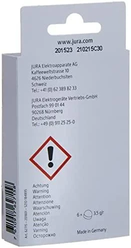 JURA Valymo tabletės, 6 vnt. 24225