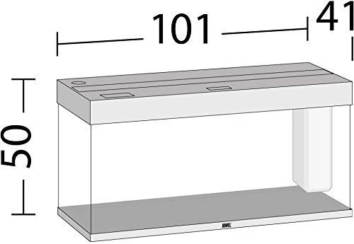 Juwel Akvariumas LED Rio 180 juodos spalvos 180 l 101x41x50 cm SPEC
