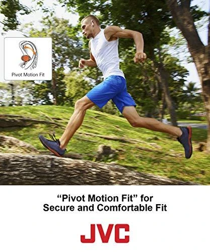 JVC sportinės ausinės su Pivot Motion Fit technologija