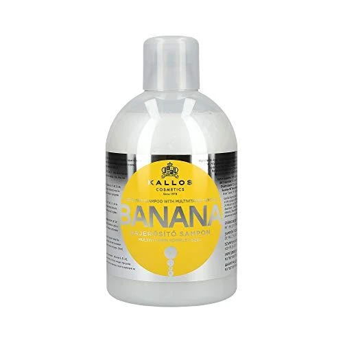 Stiprinamasis šampūnas gyvybę praradusiems plaukams Kallos Banana 1000ml