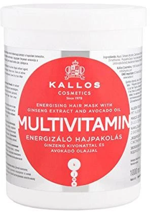 Kallos Cosmetics Multivitamin Energising Hair Mask plaukų kaukė, 1000 ml