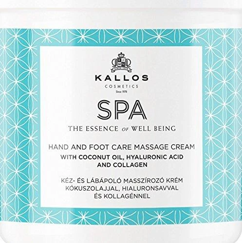 Rankų ir kojų masažinis kremas Kallos SPA Hand&amp;Foot Care Massage Kreminis 500 ml