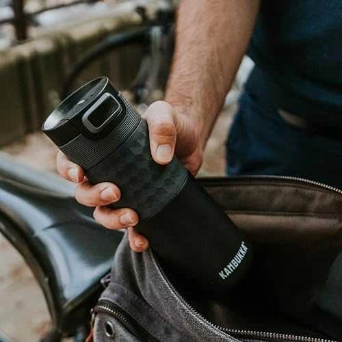 Kambukka Termo puodelis Etna Grip 500 ml, Black Steel