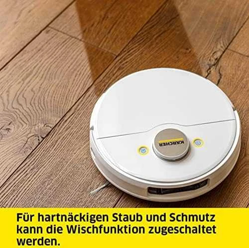 Dulkių siurblys-robotas Kärcher RCV 5 su plovimo funkcija, Baltas
