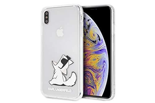 Karl Lagerfeld KLHCI65CFNRC Apple iPhone Xs Max kietas dėklas skaidrus Choupette Fun