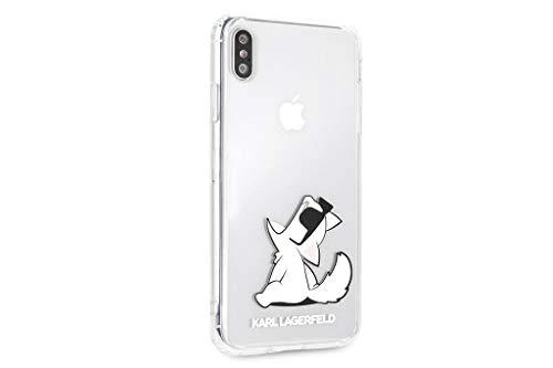 Karl Lagerfeld KLHCI65CFNRC Apple iPhone Xs Max kietas dėklas skaidrus Choupette Fun
