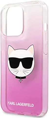 Apple iPhone 13 Pro Max Karl Lagerfeld dėklas Choupette Head (KLHCP13XCTRP) rožinės spalvos
