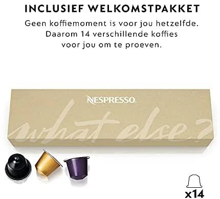 Kavos aparatas kapsulinis Krups Nespresso Essenza Mini XN1101 (1260W, baltos spalvos)