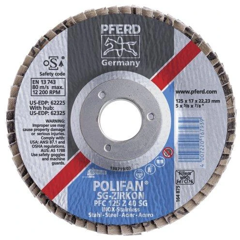 Šlifavimo diskas PFERD PFC125 Z40 SG-Power 40