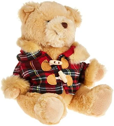 Keel Toys Pliušinis meškutis su paltu, 20 cm