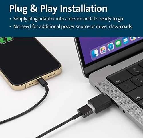 KENSINGTON USB-C Į USB-A/CA1010 KABELIO ADAPTERIS