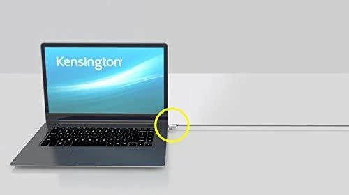 Kensington MicroSaver 2.0 kabelio užraktas Juoda, Nerūdijančiojo plieno