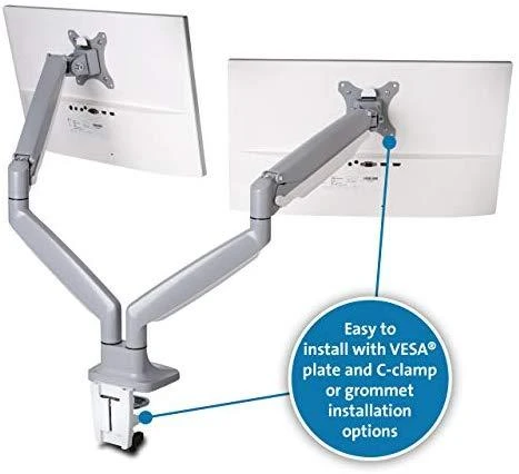 Leitz Kensington K55471EU monitoriaus laikiklis arba stovas 81,3 cm (32") Tvirtinama varžtais Sidabras