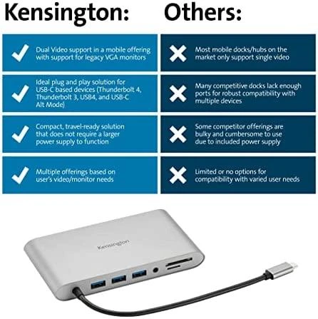 Kensington Docking Station UH1440p Mobilioji USB-C 8-in-1