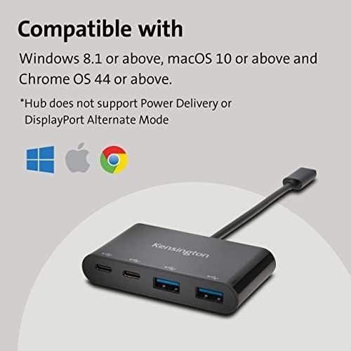 Kensington CH1000 USB 3.2 Gen 1 (3.1 Gen 1) Type-C 5000 Mbit/ai Juoda