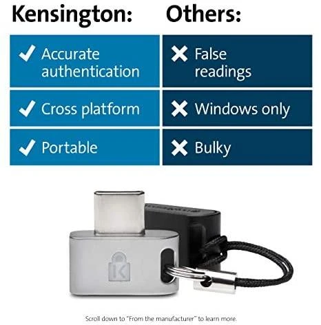 Kensington Kensington VeriMark Guard USB-A pirštų atspaudų raktas - K64708WW