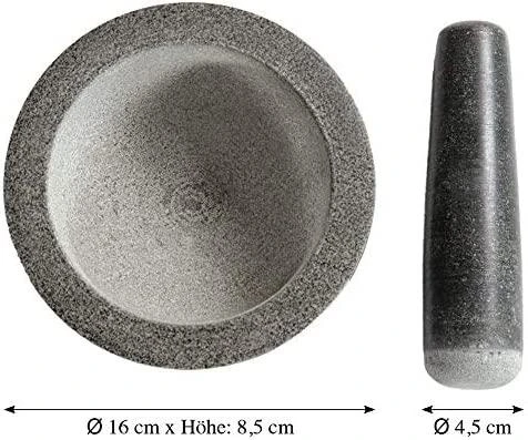 Kesper Grūstuvė prieskoniams, granitas, D 16 cm, H 8,5 cm, vnt