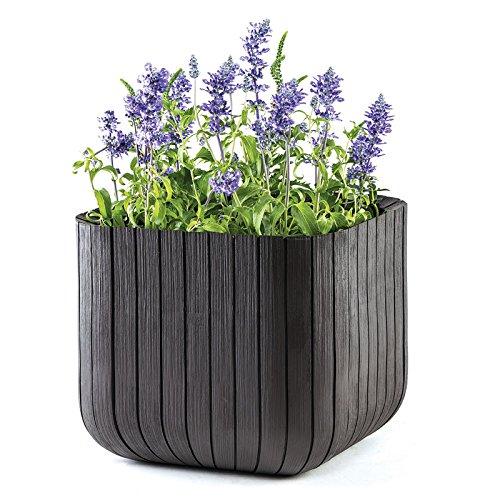 Keter vazonas Cube Planter, 50,5 l, grafito