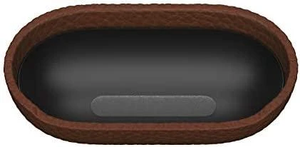 KeyBudz Artisan serijos odinis dėklas, skirtas AirPods Natural Brown