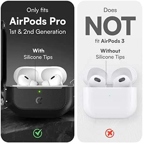 KeyBudz Element Series skirta AirPods Pro 2 dėklas - Carbon juodas
