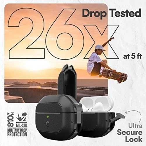 KeyBudz Element Series skirta AirPods Pro 2 dėklas - Carbon juodas