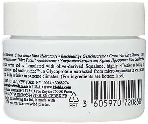Kiehl´s Kiehl's 24-Hour Ultra Facial Kreminis kasdienis drėkinamasis kremas veidui, 28 ml