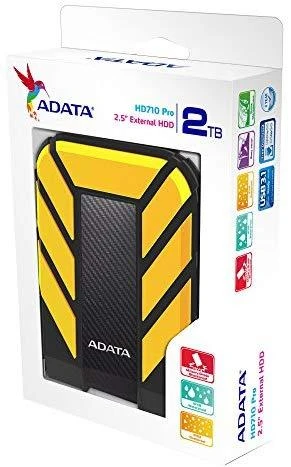 Išorinis diskas Adata HD710 Pro Išorinis kietasis diskas USB 3.1 2TB Geltonas