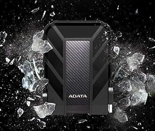 ADATA HD710P | 1000 GB | 2,5 " | USB 3.1 (atgalinis suderinamas su USB 2.0) | Juodas | 1.HD710 Pro atsparumo dulkėms ir vandeniui įvertinimai taikomi tik tada, kai USB prievado dangtelis yra tvirtai uždarytas. 2. Suderinamumas su konkrečiais pagrindiniais įrenginiais gali skirtis ir gali būti paveiktas sistemos 3. Norint prisijungti per USB 2.0, reikia prijungti du USB jungtys, kad būtų pakankamai maitinimo.