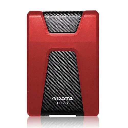 Kietasis išorinis diskas Adata HD650 1TB 2.5" USB3 Raudonas