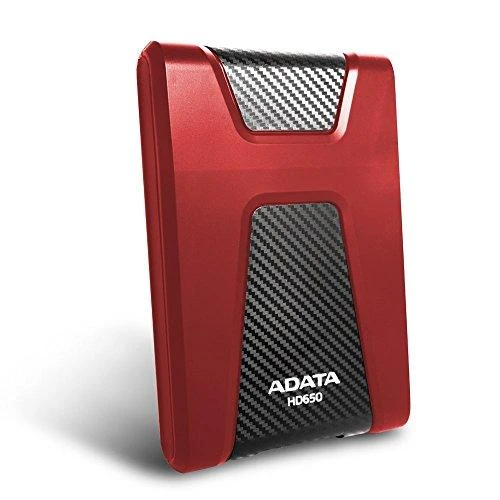 Kietasis išorinis diskas Adata HD650 1TB 2.5" USB3 Raudonas