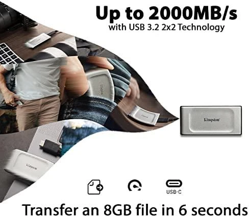 Kietasis diskas KINGSTON XS2000 PORTABLE SSD 500GB USB3.2