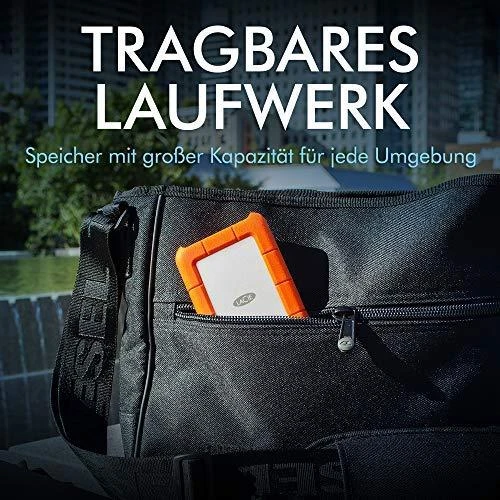 Kietasis diskas „LaCie“ mobilusis diskas Tvirtas USB-C 2,5 colio 5 TB 3600 RPM USB3.1