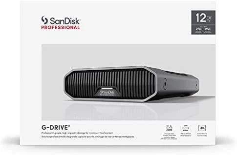 Western Digital SANDISK Professional G-DRIVE 12TB 3,5 colio USB-C 5Gbps USB 3.1 Enterprise-Class darbalaukio kietasis diskas - Kosminė pilka