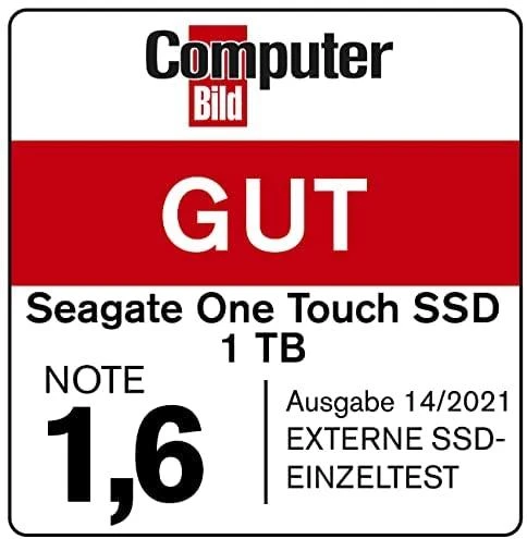Kietasis diskas Seagate „One Touch STKG1000400“, 1 TB, USB C tipo, 3.2 kartos 1 (3.1 kartos 1), juodas