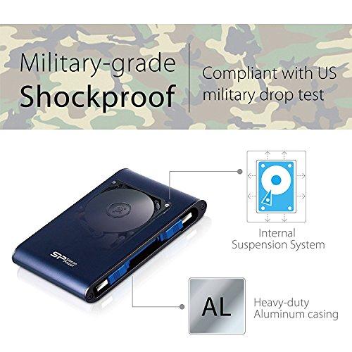 Kietasis diskas Silicon Power Armor A80 1TB 2.5 ", USB 3.0, Mėlyna