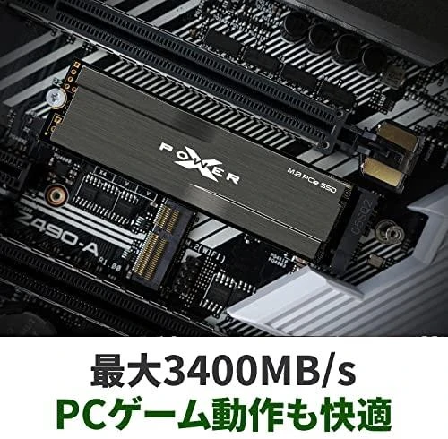 „SILICON POWER“ KOMPIUTERIŲ IR RYŠIO DISKAS „SILICON POWER“ SSD P34XD80 1TB M.2 PCIe Gen3 x4 NVMe 3400/3000 MB/s radiatorius