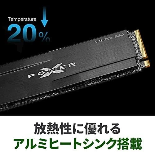 „SILICON POWER“ KOMPIUTERIŲ IR RYŠIO DISKAS „SILICON POWER“ SSD P34XD80 1TB M.2 PCIe Gen3 x4 NVMe 3400/3000 MB/s radiatorius